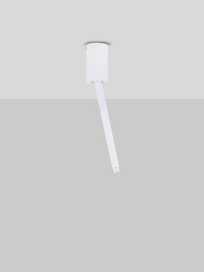 Nova Luce LED Deckenleuchte Stilvi schwenkbar 4W warmweiss 3000K Weiß Aluminium Ø5x30cm 9232138