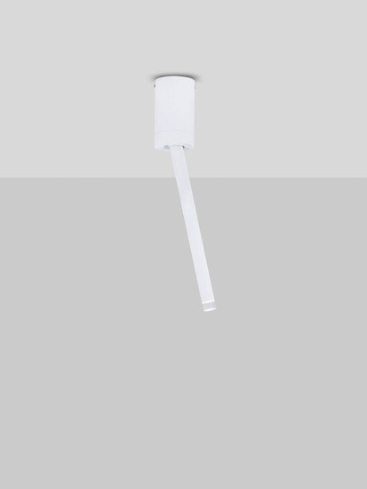 Nova Luce LED Deckenleuchte Stilvi schwenkbar 4W warmweiss 3000K Weiß Aluminium Ø5x30cm 9232138