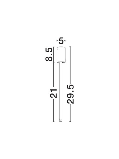 Nova Luce LED Deckenleuchte Stilvi schwenkbar 4W warmweiss 3000K Weiß Aluminium Ø5x30cm 9232138