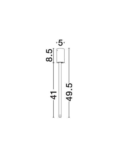 Nova Luce LED Deckenleuchte Stilvi schwenkbar 4W warmweiss 3000K Weiß Aluminium Ø5x50cm 9232140