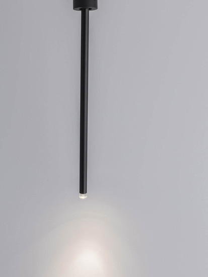 Nova Luce LED Deckenleuchte Stilvi schwenkbar 4W warmweiss 3000K Schwarz Aluminium Ø5x50cm 9232141