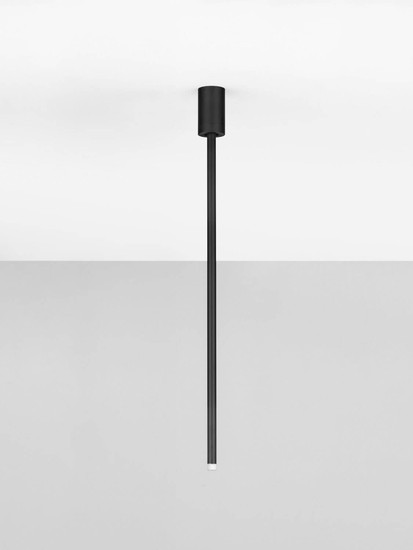 Nova Luce LED Deckenleuchte Stilvi schwenkbar 4W warmweiss 3000K Schwarz Aluminium Ø5x70cm 9232143