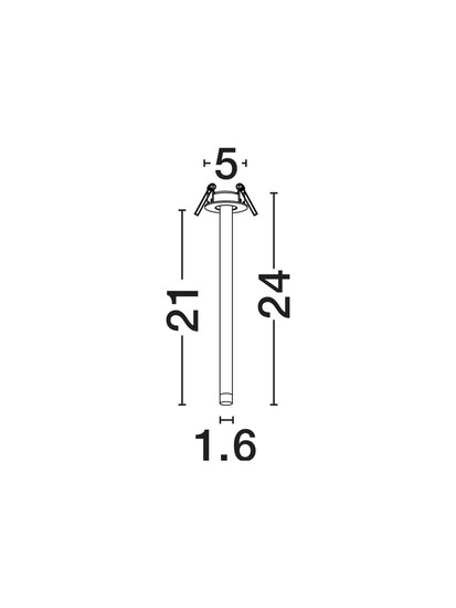 Nova Luce LED Deckenleuchte Stilvi schwenkbar 4W warmweiss 3000K Weiß Aluminium Ø5x24cm 9232144