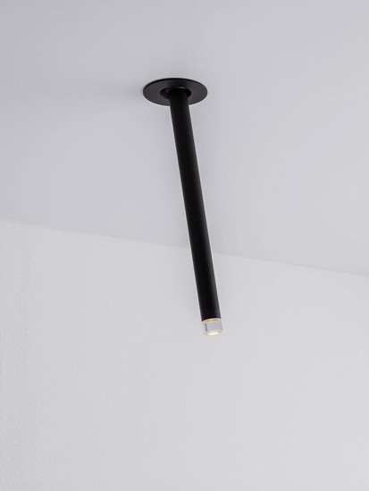 Nova Luce LED Deckenleuchte Stilvi schwenkbar 4W warmweiss 3000K Schwarz Aluminium Ø5x24cm 9232145