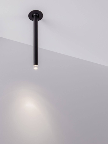 Nova Luce LED Deckenleuchte Stilvi schwenkbar 4W warmweiss 3000K Schwarz Aluminium Ø5x24cm 9232145