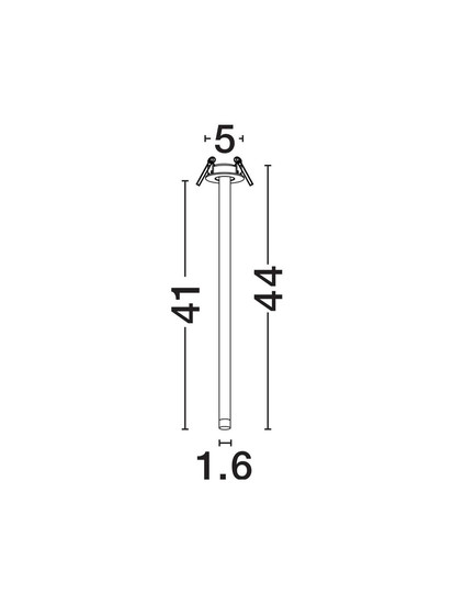 Nova Luce LED Deckenleuchte Stilvi schwenkbar 4W warmweiss 3000K Weiß Aluminium Ø5x44cm 9232146