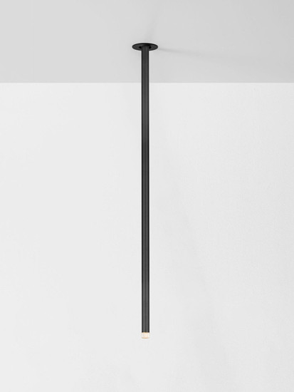 Nova Luce LED Deckenleuchte Stilvi schwenkbar 4W warmweiss 3000K Schwarz Aluminium Ø5x64cm 9232149