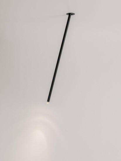 Nova Luce LED Deckenleuchte Stilvi schwenkbar 4W warmweiss 3000K Schwarz Aluminium Ø5x64cm 9232149