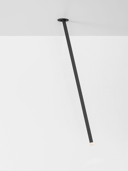 Nova Luce LED Deckenleuchte Stilvi schwenkbar 4W warmweiss 3000K Schwarz Aluminium Ø5x64cm 9232149