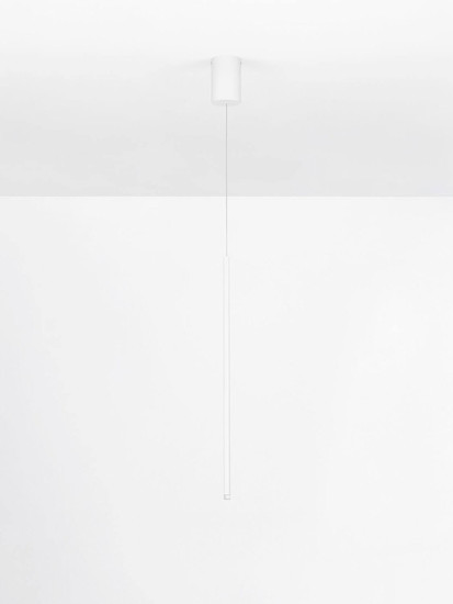 Nova Luce LED Pendelleuchte Stilvi 4W warmweiss 3000K Weiß Aluminium Ø8cm 9232150