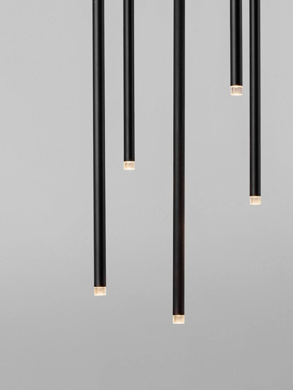 Nova Luce LED Pendelleuchte Stilvi 15W warmweiss 3000K Schwarz Aluminium Ø35,5cm 9232152