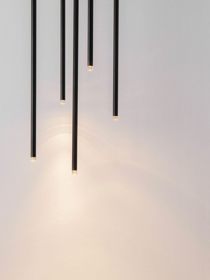 Nova Luce LED Pendelleuchte Stilvi 15W warmweiss 3000K Schwarz Aluminium Ø35,5cm 9232152