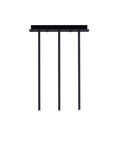 Nova Luce LED Pendelleuchte Stilvi 8W warmweiss 3000K Schwarz Aluminium 45x10cm 9232154