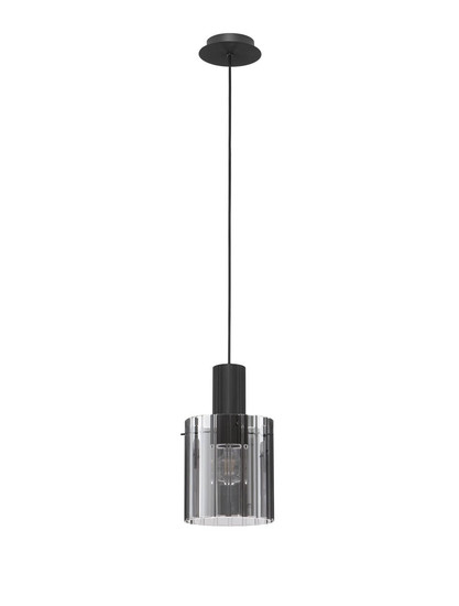Nova Luce Pendelleuchte Mirbi E27 Schwarz Stahl Glas Ø18cm 9236200