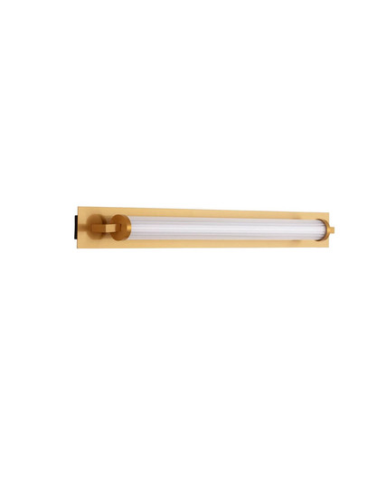 Nova Luce LED Wandleuchte Fasko 16W warmweiss 3000K IP44 Messinggold Glas Metall 80x9,5cm 9236299