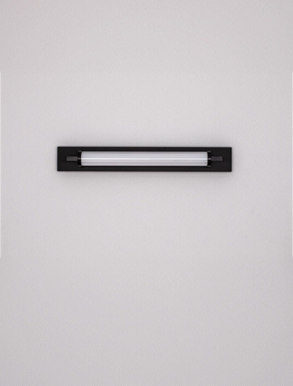 Nova Luce LED Wandleuchte Fasko 13W warmweiss 3000K IP44 Schwarz Glas Metall 60x9,5cm 9236300