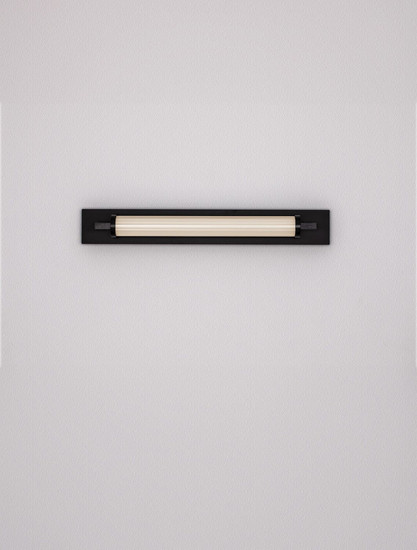 Nova Luce LED Wandleuchte Fasko 13W warmweiss 3000K IP44 Schwarz Glas Metall 60x9,5cm 9236300
