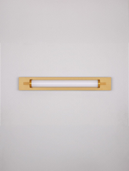 Nova Luce LED Wandleuchte Fasko 13W warmweiss 3000K IP44 Messinggold Glas Metall 60x9,5cm 9236302