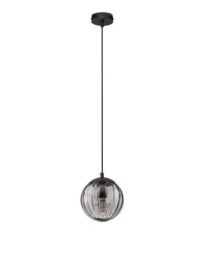 Nova Luce Pendelleuchte Abbacus E27 Schwarz Glas Metall Ø17cm 9236316