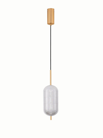 Nova Luce LED Pendelleuchte Klelia dimmbar 17W warmweiss 3000K Messinggold Metall Ø15cm 9236395