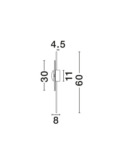 Nova Luce LED Wandleuchte Nous 8W warmweiss 3000K Messinggold Bernstein Glas Metall Ø30cm 9236397