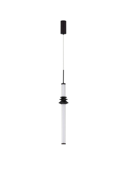 Nova Luce LED Pendelleuchte Stalactite dimmbar 8W warmweiss 3000K Schwarz Aluminium Keramik Ø8cm 9236402