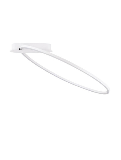 Nova Luce LED Deckenleuchte Kiklos dimmbar 30W warmweiss 3000K Weiß Stahl Aluminium 64x60cm 9248173