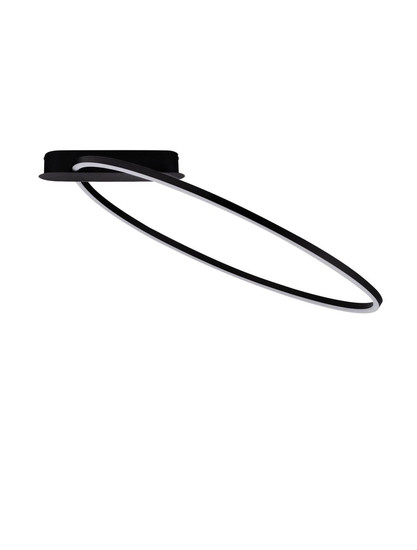 Nova Luce LED Deckenleuchte Kiklos dimmbar 30W warmweiss 3000K Schwarz Stahl Aluminium 64x60cm 9248174