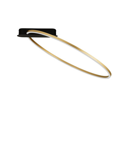 Nova Luce LED Deckenleuchte Kiklos dimmbar 30W warmweiss 3000K Messinggold Stahl Aluminium 64x60cm 9248175