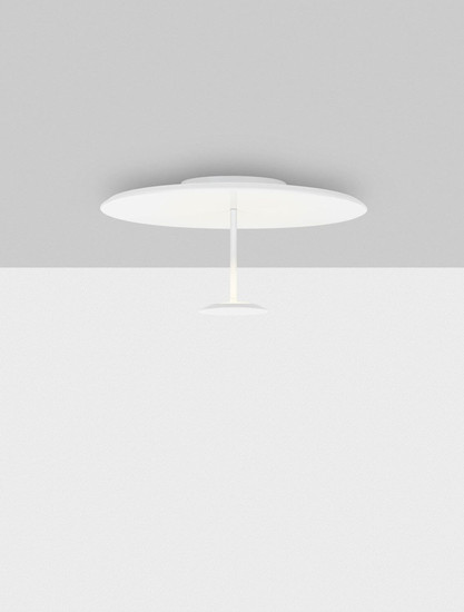 Nova Luce LED Deckenleuchte Nima dimmbar 15W warmweiss 3000K Weiß Stahl Aluminium Ø45cm 9248180