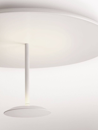Nova Luce LED Deckenleuchte Nima dimmbar 15W warmweiss 3000K Weiß Stahl Aluminium Ø45cm 9248180