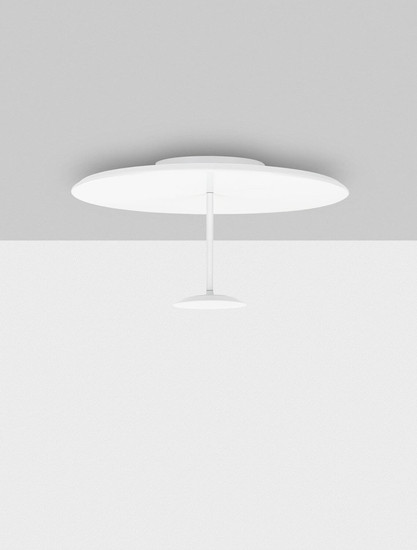 Nova Luce LED Deckenleuchte Nima dimmbar 30W warmweiss 3000K Weiß Stahl Aluminium Ø60cm 9248181