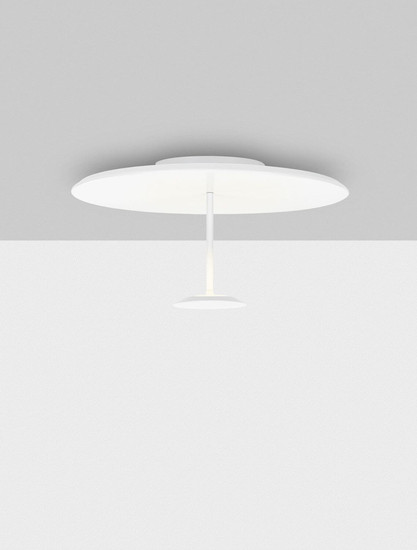 Nova Luce LED Deckenleuchte Nima dimmbar 30W warmweiss 3000K Weiß Stahl Aluminium Ø60cm 9248181