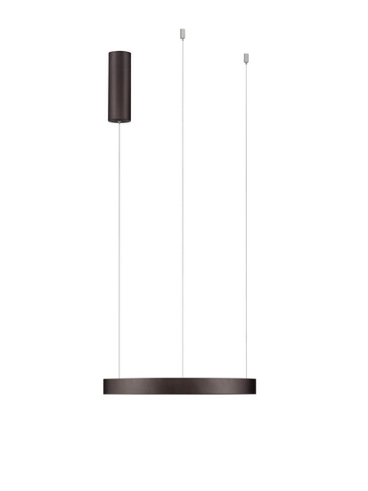 Nova Luce LED Pendelleuchte Perrine dimmbar 22W warmweiss 3000K Kaffeebraun Aluminium Ø40cm 9345647