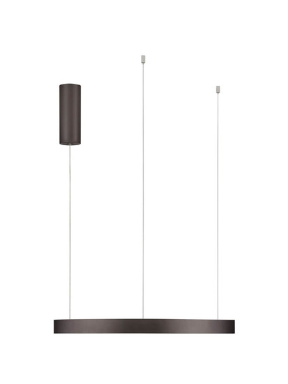 Nova Luce LED Pendelleuchte Elowen dimmbar 60W warmweiss 3000K Kaffeebraun Aluminium Ø60cm 9345649