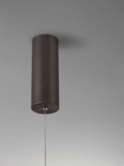 Nova Luce LED Pendelleuchte Elowen dimmbar 60W warmweiss 3000K Kaffeebraun Aluminium Ø60cm 9345649