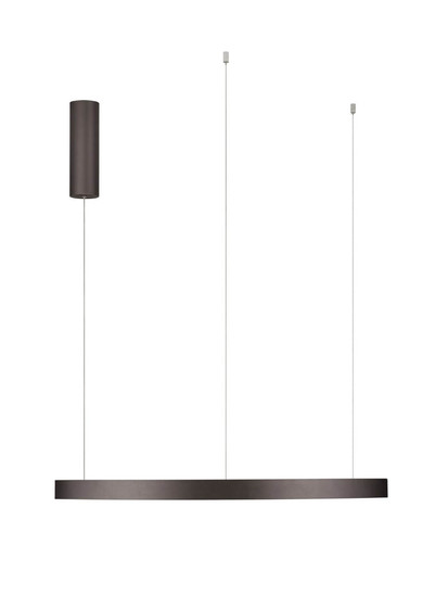 Nova Luce LED Pendelleuchte Elowen dimmbar 77W warmweiss 3000K Kaffeebraun Aluminium Ø80cm 9345650