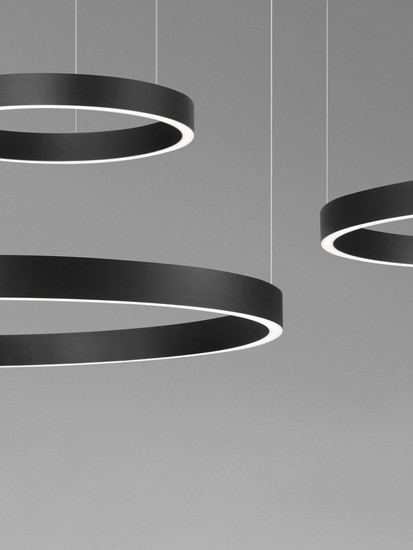 Nova Luce LED Pendelleuchte Elowen dimmbar 181W warmweiss 3000K Schwarz Aluminium 148x106cm 9345652