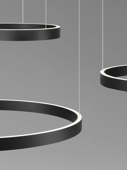 Nova Luce LED Pendelleuchte Elowen dimmbar 181W warmweiss 3000K Schwarz Aluminium 148x106cm 9345652