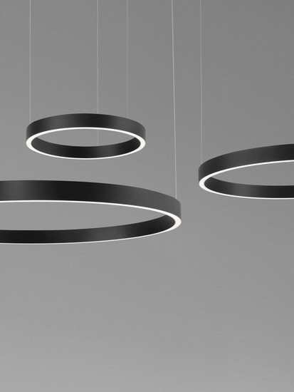 Nova Luce LED Pendelleuchte Elowen dimmbar 181W warmweiss 3000K Schwarz Aluminium 148x106cm 9345652