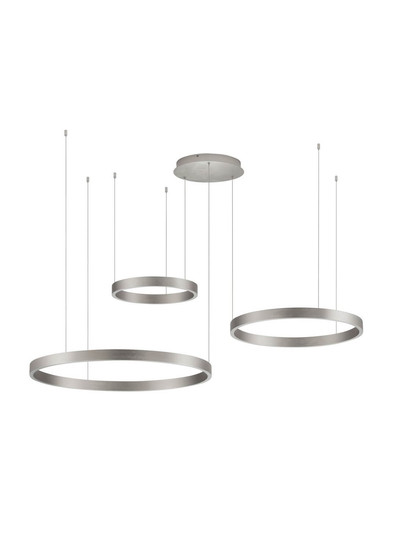 Nova Luce LED Pendelleuchte Elowen dimmbar 181W warmweiss 3000K Silber Aluminium 148x106cm 9345654