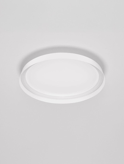 Nova Luce LED Deckenleuchte Ormi dimmbar 38W CCT warm-/neutralweiss 2700/3000/4000K Weiß Aluminium Ø45cm 9345694