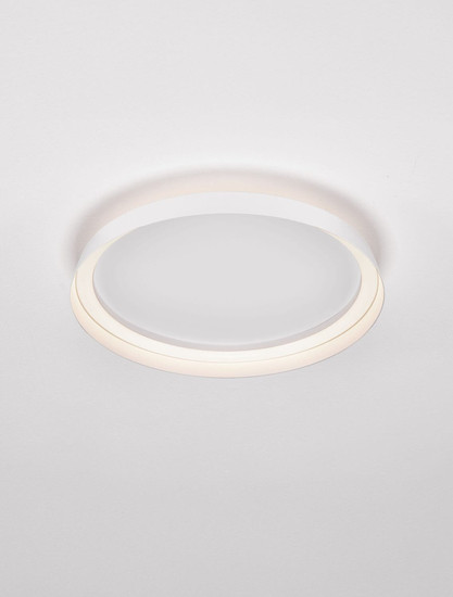 Nova Luce LED Deckenleuchte Ormi dimmbar 38W CCT warm-/neutralweiss 2700/3000/4000K Weiß Aluminium Ø45cm 9345694