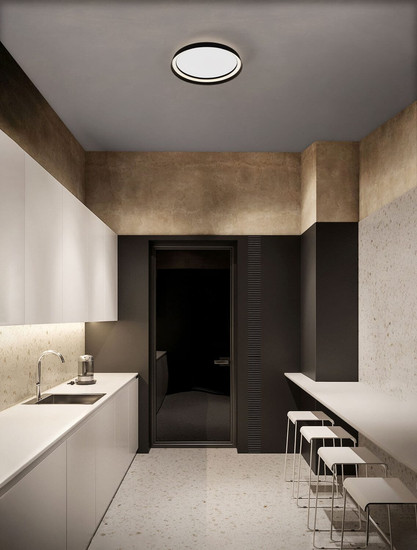 Nova Luce LED Deckenleuchte Ormi dimmbar 38W CCT warm-/neutralweiss 2700/3000/4000K Schwarz Aluminium Ø45cm 9345695