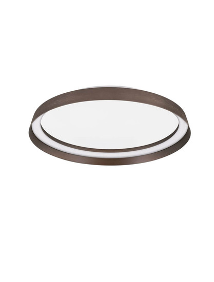 Nova Luce LED Deckenleuchte Ormi dimmbar 38W CCT warm-/neutralweiss 2700/3000/4000K Kaffeebraun Aluminium Ø45cm 9345696