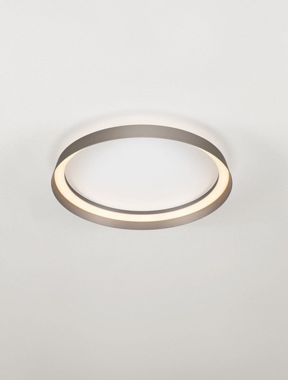 Nova Luce LED Deckenleuchte Ormi dimmbar 38W CCT warm-/neutralweiss 2700/3000/4000K Champagnerbraun Aluminium Ø45cm 9345697