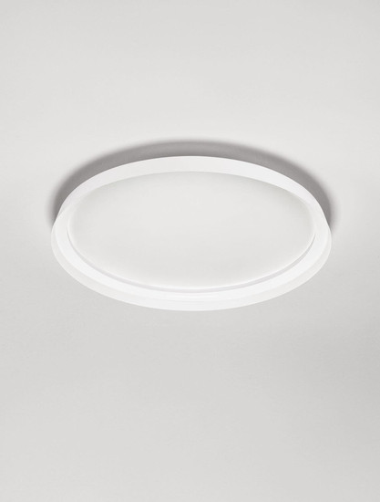 Nova Luce LED Deckenleuchte Ormi dimmbar 48W CCT warm-/neutralweiss 2700/3000/4000K Weiß Aluminium Ø60cm 9345698