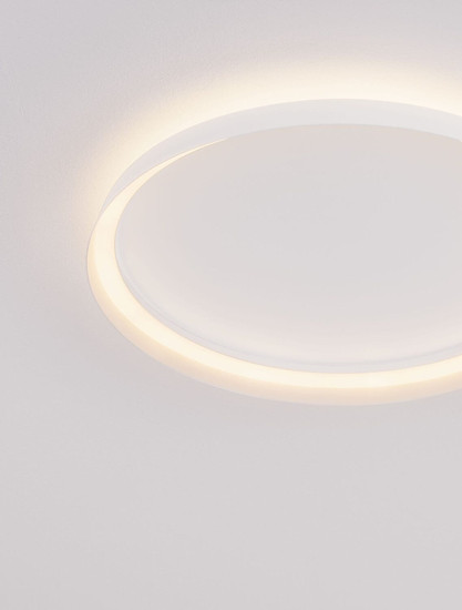 Nova Luce LED Deckenleuchte Ormi dimmbar 48W CCT warm-/neutralweiss 2700/3000/4000K Weiß Aluminium Ø60cm 9345698
