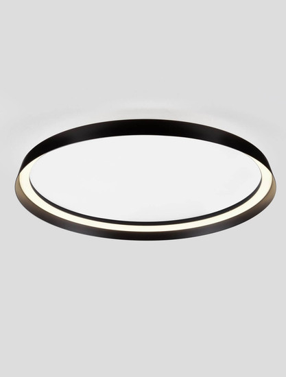 Nova Luce LED Deckenleuchte Ormi dimmbar 48W CCT warm-/neutralweiss 2700/3000/4000K Schwarz Aluminium Ø60cm 9345699