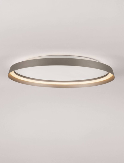 Nova Luce LED Deckenleuchte Ormi dimmbar 48W CCT warm-/neutralweiss 2700/3000/4000K Champagnerbraun Aluminium Ø60cm 9345701